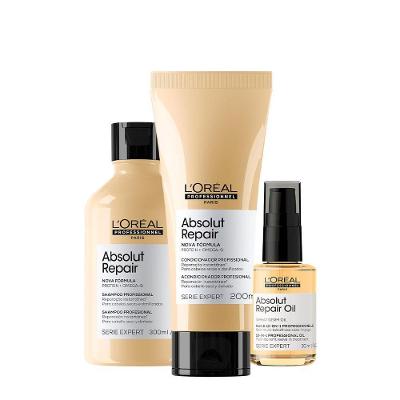 Kit de Tratamento Capilar Absolut Repair Duo Oil 30 Nutrição e Reparação Shampoo 300ML Condicionador