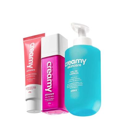 Kit de Skincare Creamy com Gel de Limpeza 200ml e Ácido Mandélico 30g