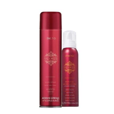 Kit de Produtos para Cabelo Valorize Mousse e Spray Fixador Forte Multicolorido Amend Cosméticos