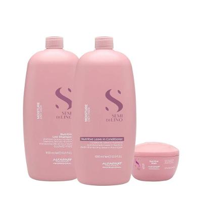 Kit de Cuidados para Cabelos Semi Di Lino Moisture Nutritive Nutrição Intensa Alfaparf