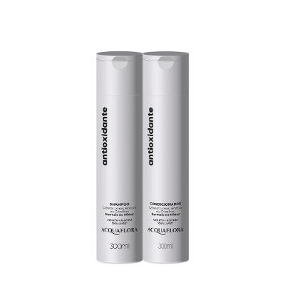 Kit de Cuidados com os Cabelos Antioxidante Normais Ou Mistos Duo Desamarelador 300ML Acquaflora