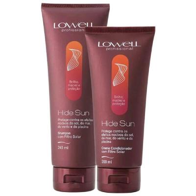 Kit de Cuidados com os Cabelos Hide Sun Proteção Solar Shampoo 240ml e Condicionador 200ml