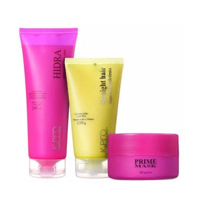 Kit de Cuidados para Cabelo Hidra Shampoo Máscara e Protetor Térmico Multicolorido K.Pro