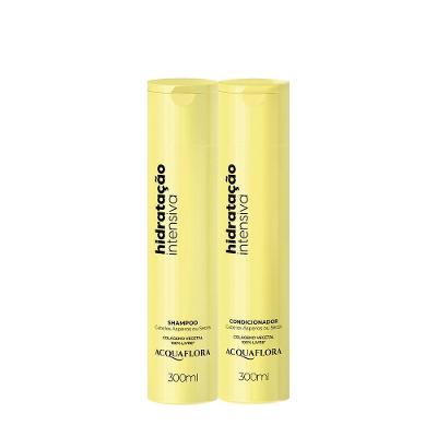 Kit de Cuidados Capilares Hidratação Intensiva Duo Limpeza Delicada Multicolorido Acquaflora 300ML