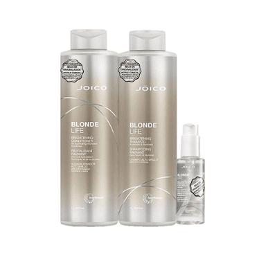 Kit de Cuidados Capilares Blonde Life Shampoo 1L Condicionador 1L Oil 100ML Joico