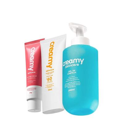 Kit Creamy Skincare Gel de Limpeza Calming Cream FPS60 Protetor Solar