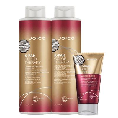 Kit de Cuidados Capilares K-PAK Color Therapy Tratamento de Reparação Multicolorido Joico 1L 150ML