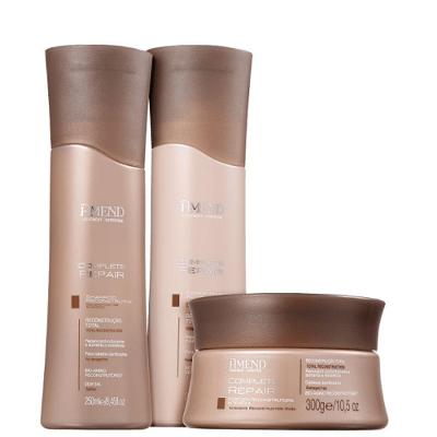 Kit de Cuidados Capilares Complete Repair Shampoo 250ml Condicionador e Máscara 300g Amend