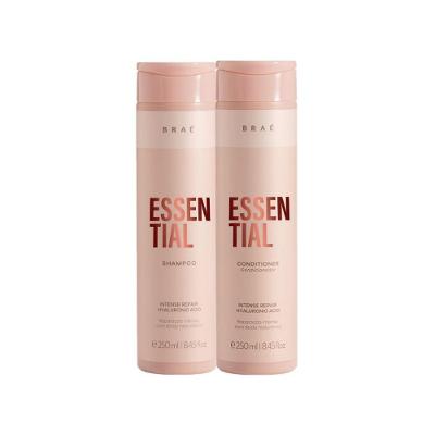 Kit de Cuidados com Cabelo Essential Duo Hidratação Progressiva Reparação de Fios Multicolorido Braé