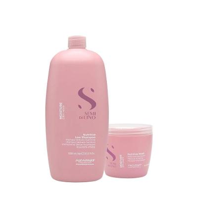 Kit Alfaparf Semi Di Lino Moisture Nutritive Shampoo e Máscara