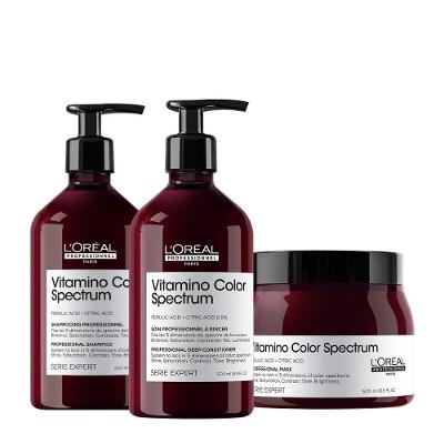 Kit de Cuidados Capilares Vitamino Color Spectrum Home Care 500 Protege Pigmentos da Cor L'Oréal