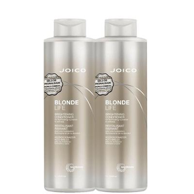 Kit Condicionador Blonde Life Brightening Nutritivo Revitaliza Luminosidade Transparente Joico 2L