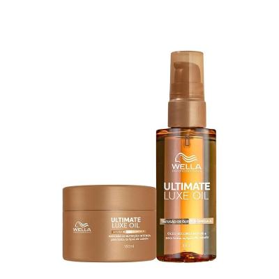 Kit de Tratamento Ultimate Luxe Oil Máscara e Óleo 150ML 100ML Wella