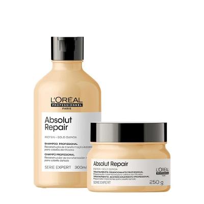 Kit de Tratamento Serie Expert Absolut Repair Reestruturação da Fibra Multicolorido L'Oréal Paris