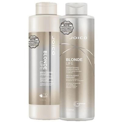 Kit de Tratamento para Loiros Blonde Life Brightening Duo Ilumina e Mantém a Cor Multicolorido Joico