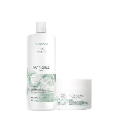 Kit de Tratamento Nutricurls Shampoo 1000ML Máscara 150ML Multicolorido Wella