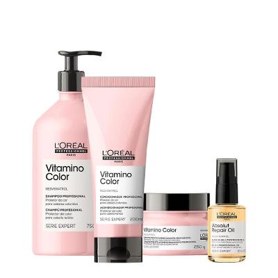 Kit de Tratamento Capilar Vitamino Color Home Care Oil 30 Proteção da Cor Nutrição L'Oréal Paris