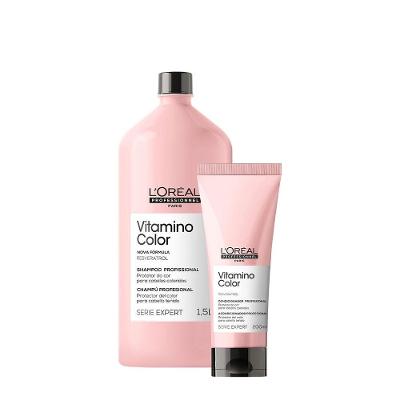 Kit de Tratamento Capilar Vitamino Color Duo 750 Proteção da Cor Shampoo 1,5L e Condicionador 200ml