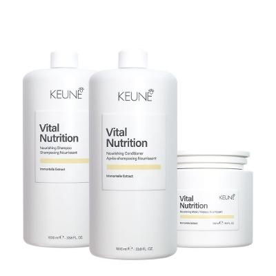 Kit de Tratamento Capilar Vital Nutrition Salon Total Shampoo 1L Condicionador 1L Keune