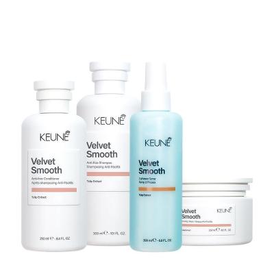 Kit de Tratamento Capilar Velvet Smooth Nutrição e Proteção Shampoo Condicionador Máscara Keune