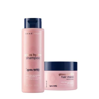 Kit de Tratamento Capilar Stages By Bruna Tavares Gloss Hydra Hidratação Profunda 250ML 200G Braé