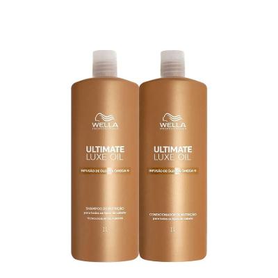 Kit de Tratamento Capilar Ultimate Luxe Oil Salon Duo Shampoo 1L e Condicionador 1L