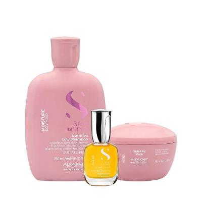 Kit de Tratamento Capilar Semi Di Lino Moisture e Sublime Nutrição e Brilho Intenso Alfaparf