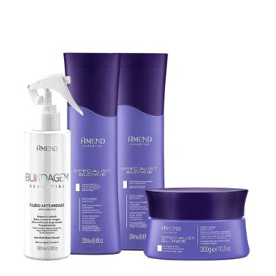 Kit de Tratamento Capilar Specialist Blonde Shampoo Condicionador Máscara e Fluído Multicolorido