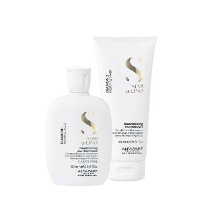 Kit de Tratamento Capilar Semi Di Lino Diamond Illuminating Brilho Intenso Alfaparf