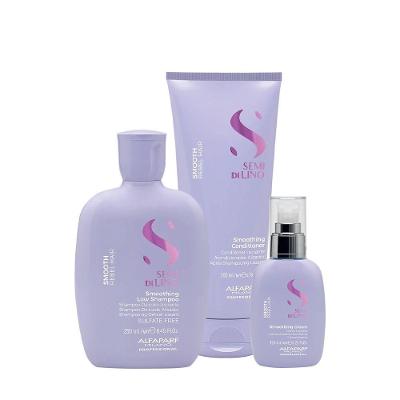 Kit de Tratamento Capilar Semi Di Lino Smooth Disciplina e Finalização Shampoo Condicionador