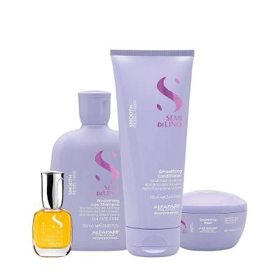 Kit de Tratamento Capilar Semi Di Lino Smooth e Sublime Controle de Frizz Brilho Intenso Alfaparf