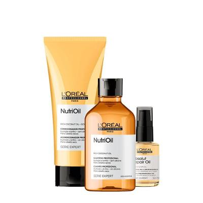 Kit de Tratamento Capilar Nutrioil Repair Duo Oil 30 Nutrição e Brilho Imediato L'Oréal Paris