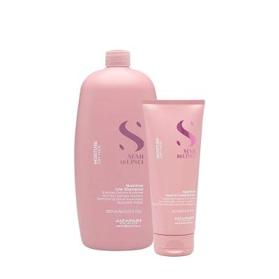 Kit de Tratamento Capilar Semi Di Lino Moisture Nutritive Nutrição e Brilho Shampoo e Leave-in