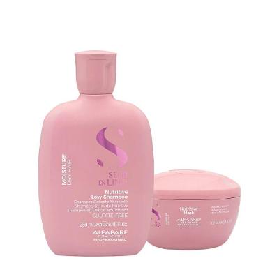 Kit de Tratamento Capilar Semi Di Lino Moisture Nutritive Nutrição Intensa 2 Produtos Alfaparf