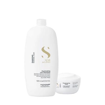 Kit de Tratamento Capilar Semi Di Lino Diamond Illuminating Limpeza Profissional e Intensivo