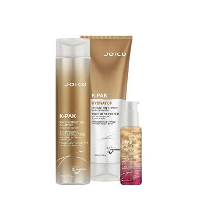 Kit de Tratamento Capilar Joico K-pak Reconstrutor Hydrator Luster com Shampoo 300ML Máscara 250ML