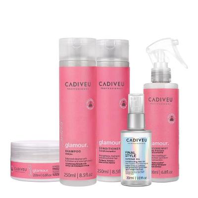 Kit de Tratamento Capilar Glamour Hair Care Total e Final Style Oil com Fórmula Vegana e Proteção
