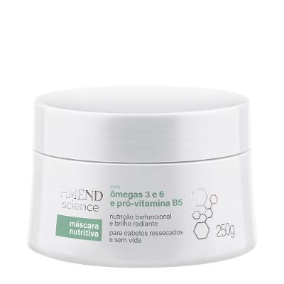 Máscara Capilar Ômega 3 e 6 Pró-vitamina B5 Nutrição 250g Amend Cosméticos