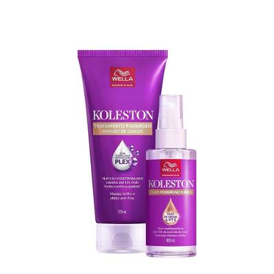 Kit de Tratamento Capilar Koleston Poderoso Óleo Nutrição e Brilho Wella