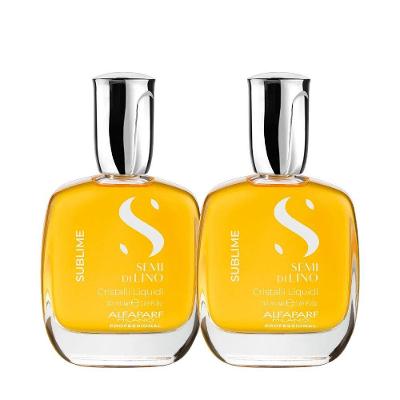 Kit Óleo Capilar Semi Di Lino Sublime Cristalli Liquidi Proteção e Brilho Intenso 50ML (2 Unidades)