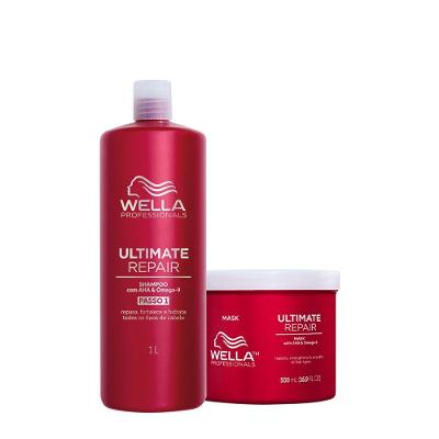 Kit Wella Ultimate Repair Shampoo 1L e Máscara