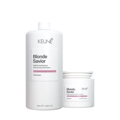 Kit Tratamento para Loiros e Descoloridos Blonde Savior Reconstrução Shampoo e Máscara Keune