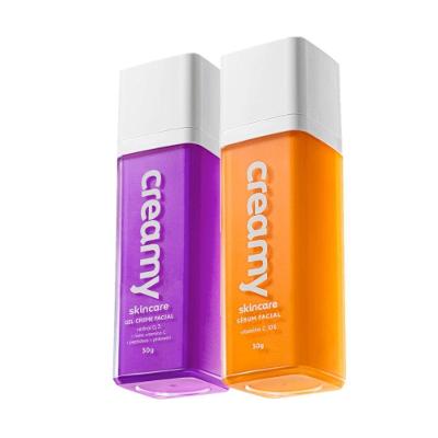 Kit Skincare Vitamina C Retinol com Sérum e Gel-Creme 30ML Multicolorido Creamy