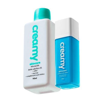 Kit Skincare para Linhas de Expressão Creme Redutor Antiacne 2 Produtos Multicolorido Creamy