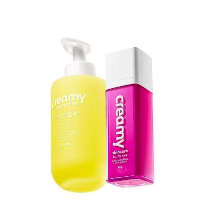 Kit Skincare Limpador Glicerinado e Ácido Mandélico Gel Antiacne 2 Produtos Creamy