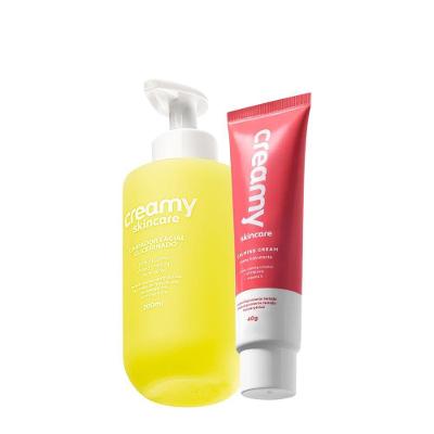 Kit Skincare Limpador Glicerinado e Calming Cream Hidratação Intensa com 50% de Glicerina Creamy