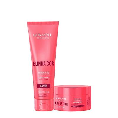 Kit Tratamento Capilar Blinda Cor Shampoo 240ml e Máscara 240g Lowell