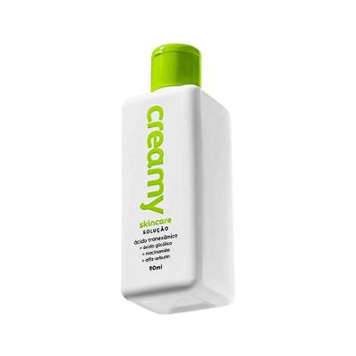 Kit Skincare Creamy Ácido Tranexâmico Solução e Escova 2 em 1 com Tônico 90ML Multicolorido