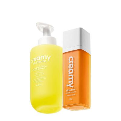 Kit Skincare Limpador Glicerinado e Vitamina C 50% Glicerina 200ml 30g Creamy