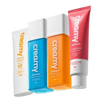 Kit Skincare Creamy Vitamina C Ácido Glicólico Hidratante FPS60 Multicolorido 4 Produtos